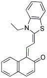 1-[[3-ETHYL-2(3H)-BENZOTHIAZOLYLIDENE]ETHYLIDENE]-2(1H)-NAPHTHALENONE Struktur