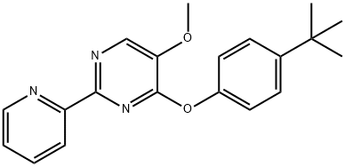 4-[4-(TERT-BUTYL)PHENOXY]-2-(2-PYRIDINYL)-5-PYRIMIDINYL METHYL ETHER Struktur