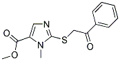 METHYL 1-METHYL-2-[(2-OXO-2-PHENYLETHYL)SULFANYL]-1H-IMIDAZOLE-5-CARBOXYLATE Struktur