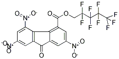 2,2,3,3,4,4,5,5,5-NONAFLUOROPENTYL 2,5,7-TRINITRO-9-OXO-9H-FLUORENE-4-CARBOXYLATE Struktur