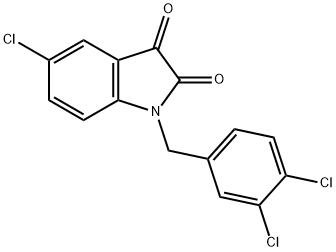 5-CHLORO-1-(3,4-DICHLOROBENZYL)-1H-INDOLE-2,3-DIONE Struktur