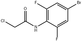 N1-(4-BROMO-2,6-DIFLUOROPHENYL)-2-CHLOROACETAMIDE Struktur