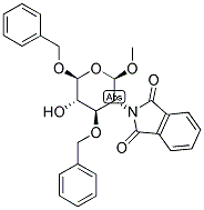 METHYL 3,6-DI-O-BENZYL-2-DEOXY-2-N-PHTHALIMIDO-B-D-GLUCOPYRANOSIDE Struktur