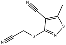 3-[(CYANOMETHYL)SULFANYL]-5-METHYL-4-ISOTHIAZOLECARBONITRILE Struktur