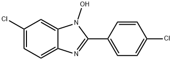 6-CHLORO-2-(4-CHLOROPHENYL)-1H-1,3-BENZIMIDAZOL-1-OL Struktur