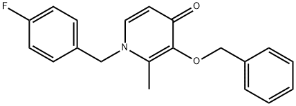 3-(BENZYLOXY)-1-(4-FLUOROBENZYL)-2-METHYL-4(1H)-PYRIDINONE Struktur