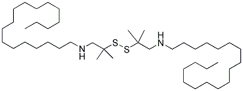 N1-(2-([1,1-DIMETHYL-2-(OCTADECYLAMINO)ETHYL]DITHIO)-2-METHYLPROPYL)OCTADECAN-1-AMINE Struktur