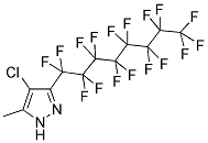 4-CHLORO-5-METHYL-3-(PERFLUOROOCTYL)PYRAZOLE Struktur