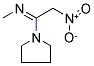 N-METHYL-N-[2-NITRO-1-(1-PYRROLIDINYL)ETHYLIDENE]AMINE Struktur