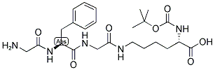 BOC-LYS(RETRO-GLY-PHE-GLY-H)-OH Struktur