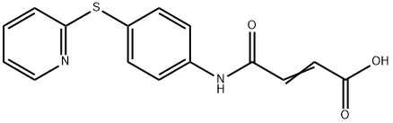 3-(N-(4-(2-PYRIDYLTHIO)PHENYL)CARBAMOYL)PROP-2-ENOIC ACID Struktur