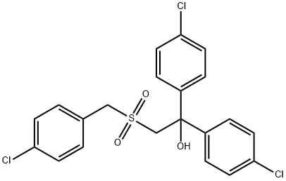 2-[(4-CHLOROBENZYL)SULFONYL]-1,1-BIS(4-CHLOROPHENYL)-1-ETHANOL Struktur