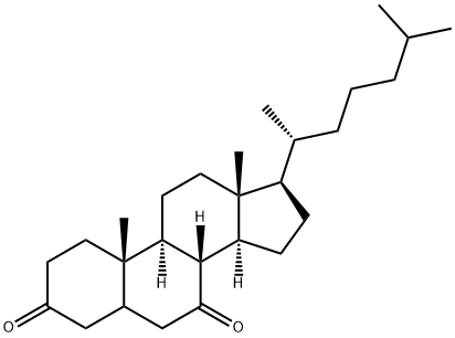 5-ALPHA-CHOLESTAN-3,7-DIONE Struktur