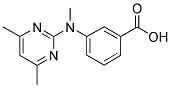 3-[(4,6-DIMETHYLPYRIMIDIN-2-YL)(METHYL)AMINO]BENZOIC ACID Struktur