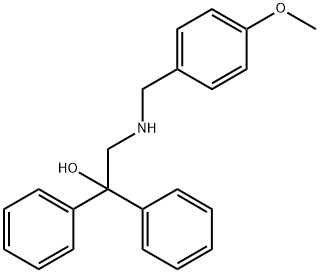 2-[(4-METHOXYBENZYL)AMINO]-1,1-DIPHENYL-1-ETHANOL Struktur