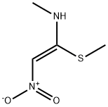 N-METHYL-1-(METHYLTHIO)-2-NITROETHYLEN-1-AMINE Struktur