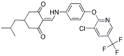 2-(((4-(3-CHLORO-5-(TRIFLUOROMETHYL)(2-PYRIDYLOXY))PHENYL)AMINO)METHYLENE)-5-(2-METHYLPROPYL)CYCLOHEXANE-1,3-DIONE