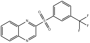 2-([3-(TRIFLUOROMETHYL)PHENYL]SULFONYL)QUINOXALINE Struktur