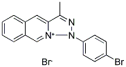 1-(4-BROMOPHENYL)-3-METHYL-1H-[1,2,3]TRIAZOLO[1,5-B]ISOQUINOLIN-10-IUM BROMIDE Struktur