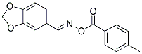 5-(([(4-METHYLBENZOYL)OXY]IMINO)METHYL)-1,3-BENZODIOXOLE Struktur