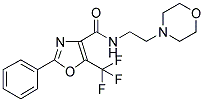 N-(2-MORPHOLINOETHYL)-2-PHENYL-5-(TRIFLUOROMETHYL)-OXAZOLE-4-CARBOXAMIDE Struktur