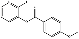 2-IODO-3-PYRIDINYL 4-METHOXYBENZENECARBOXYLATE Struktur