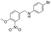 4-BROMO-N-(4-METHOXY-3-NITROBENZYL)ANILINE Struktur