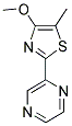 2-(4-METHOXY-5-METHYL-1,3-THIAZOL-2-YL)PYRAZINE Struktur