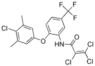 N1-[2-(4-CHLORO-3,5-DIMETHYLPHENOXY)-5-(TRIFLUOROMETHYL)PHENYL]-2,3,3-TRICHLOROACRYLAMIDE Struktur