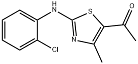 1-(3-((2-CHLOROPHENYL)AMINO)-5-METHYL-2,4-THIAZOLYL)ETHAN-1-ONE Struktur