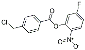 5-FLUORO-2-NITROPHENYL 4-(CHLOROMETHYL)BENZOATE Struktur