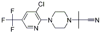 2-(4-[3-CHLORO-5-(TRIFLUOROMETHYL)-2-PYRIDINYL]PIPERAZINO)-2-METHYLPROPANENITRILE Struktur