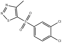 3,4-DICHLOROPHENYL 4-METHYL-1,2,3-THIADIAZOL-5-YL SULFONE Struktur