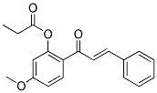 2-CINNAMOYL-5-METHOXYPHENYL PROPIONATE Struktur