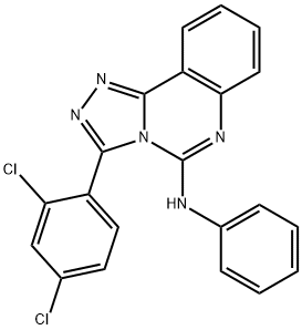 3-(2,4-DICHLOROPHENYL)-N-PHENYL[1,2,4]TRIAZOLO[4,3-C]QUINAZOLIN-5-AMINE Struktur