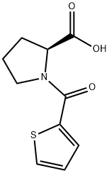 1-(THIOPHENE-2-CARBONYL)-PYRROLIDINE-2-CARBOXYLIC ACID Struktur