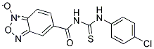 5-(([(4-CHLOROANILINO)CARBOTHIOYL]AMINO)CARBONYL)-2,1,3-BENZOXADIAZOL-1-IUM-1-OLATE Struktur