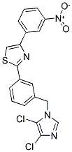 2-(3-[(4,5-DICHLORO-1H-IMIDAZOL-1-YL)METHYL]PHENYL)-4-(3-NITROPHENYL)-1,3-THIAZOLE Struktur