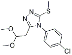 2-[4-(4-CHLOROPHENYL)-5-(METHYLSULFANYL)-4H-1,2,4-TRIAZOL-3-YL]-1-METHOXYETHYL METHYL ETHER Struktur