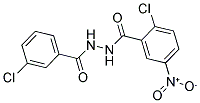 N'1-(3-CHLOROBENZOYL)-2-CHLORO-5-NITROBENZENE-1-CARBOHYDRAZIDE Struktur