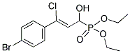 DIETHYL [3-(4-BROMOPHENYL)-3-CHLORO-1-HYDROXYALLYL]PHOSPHONATE Struktur