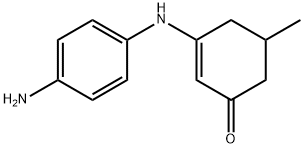 3-((4-AMINOPHENYL)AMINO)-5-METHYLCYCLOHEX-2-EN-1-ONE Struktur