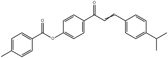 4-[3-(4-ISOPROPYLPHENYL)ACRYLOYL]PHENYL 4-METHYLBENZENECARBOXYLATE Struktur