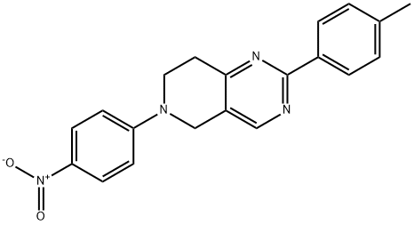 2-(4-METHYLPHENYL)-6-(4-NITROPHENYL)-5,6,7,8-TETRAHYDROPYRIDO[4,3-D]PYRIMIDINE Struktur