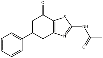 N-(7-OXO-5-PHENYL-4,5,6-TRIHYDROBENZOTHIAZOL-2-YL)ETHANAMIDE Struktur