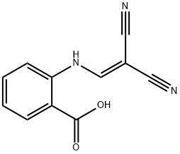 2-((2,2-DINITRILOVINYL)AMINO)BENZOIC ACID Struktur