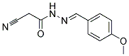 2-CYANO-N'-[(4-METHOXYPHENYL)METHYLENE]ACETOHYDRAZIDE Struktur