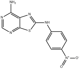 N-(7-AMINO[1,3]THIAZOLO[5,4-D]PYRIMIDIN-2-YL)-N-(4-NITROPHENYL)AMINE Struktur