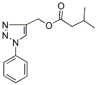 (1-PHENYL-1H-1,2,3-TRIAZOL-4-YL)METHYL 3-METHYLBUTANOATE Struktur