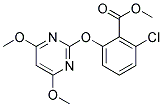 METHYL 2-[(4,6-DIMETHOXYPYRIMIDIN-2-YL)OXY]-6-CHLOROBENZOATE Struktur